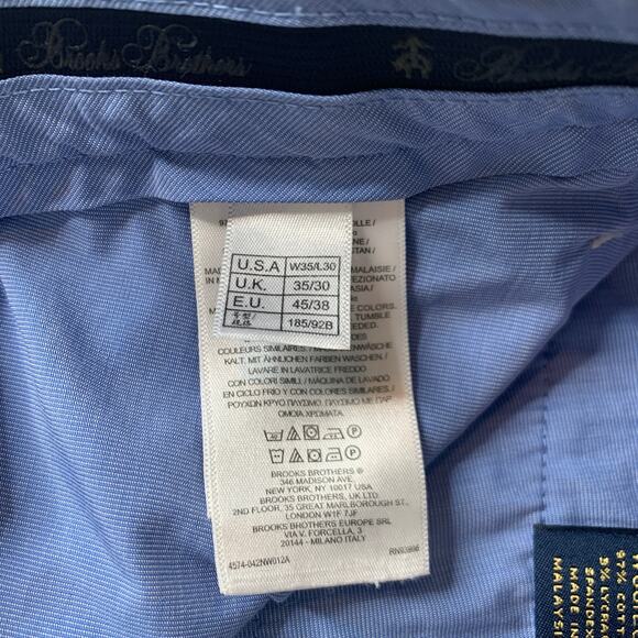 Brooks Brothers Lightweight Advantage Chino Clark Sz 35 x 27 Sand - Picture 7 of 10